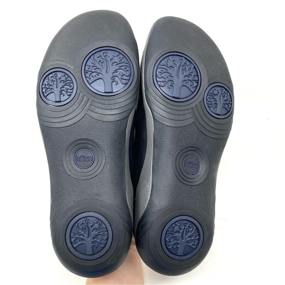 Hälsa Footwear Anna Leather Clog Navy WIDE - Picture 6 of 7